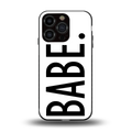 babe back phone cover | glass case for iphone 13 pro