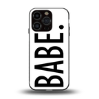 babe back phone cover | glass case for iphone 13 pro