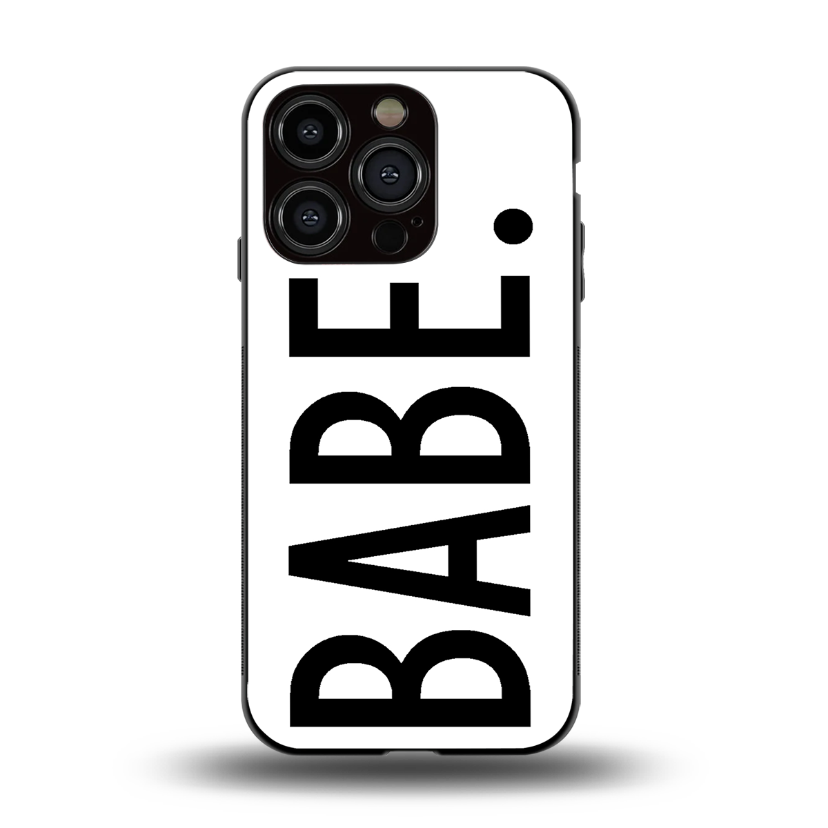 babe back phone cover | glass case for iphone 13 pro