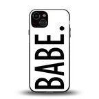 babe back phone cover | glass case for iphone 13