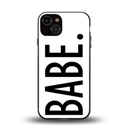 babe back phone cover | glass case for iphone 13