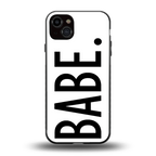 babe back phone cover | glass case for iphone 15 plus