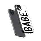 babe back phone cover | glass case for iphone 14 plus