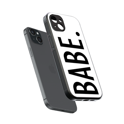 babe back phone cover | glass case for iphone 14 plus