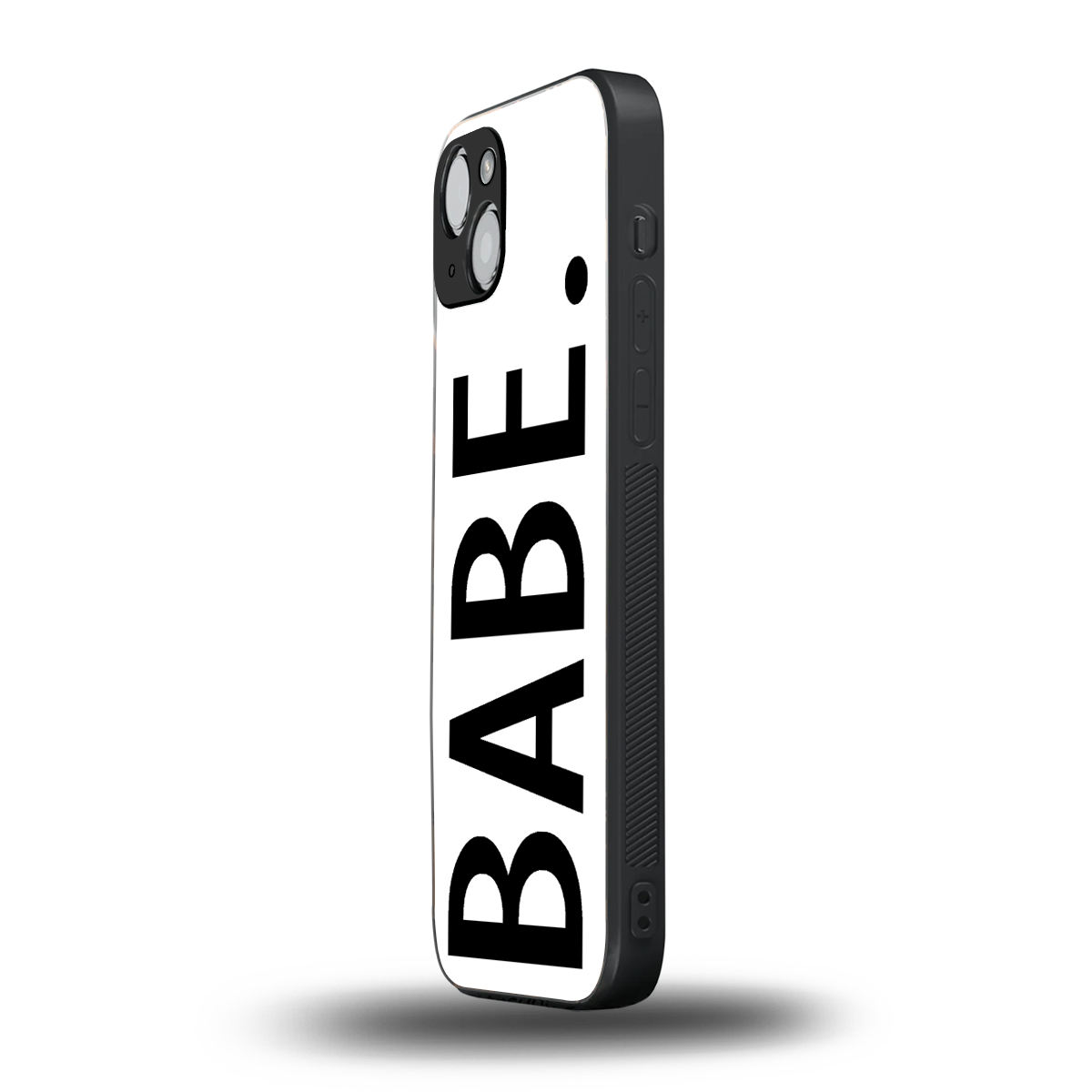 babe back phone cover | glass case for iphone 15 plus