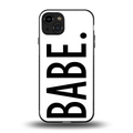 babe back phone cover | glass case for iphone 15