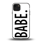 babe back phone cover | glass case for iphone 15