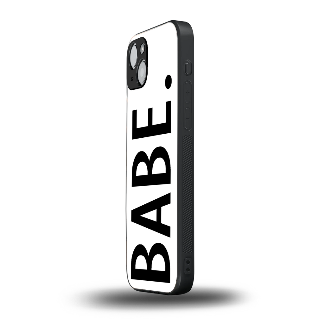 babe back phone cover | glass case for iphone 15