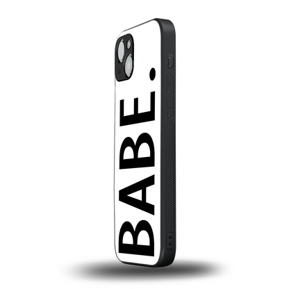 babe back phone cover | glass case for iphone 15