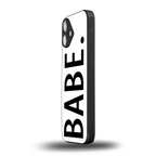 babe back phone cover | glass case for iphone 16 plus