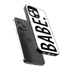 babe back phone cover | glass case for iphone 16 pro max