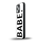 babe back phone cover | glass case for iphone 16 pro max