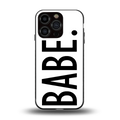 babe back phone cover | glass case for iphone 16 pro