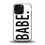 babe back phone cover | glass case for iphone 16 pro