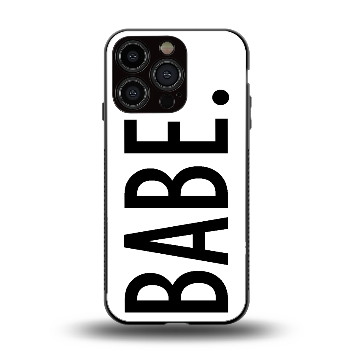 babe back phone cover | glass case for iphone 16 pro