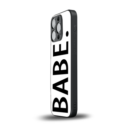 babe back phone cover | glass case for iphone 16 pro
