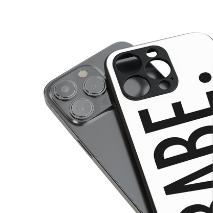 babe back phone cover | glass case for iphone 15 plus