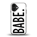 babe back phone cover | glass case for iphone 16