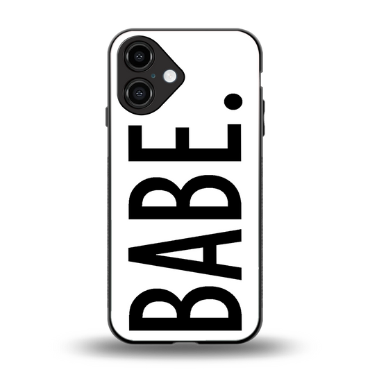 babe back phone cover | glass case for iphone 16