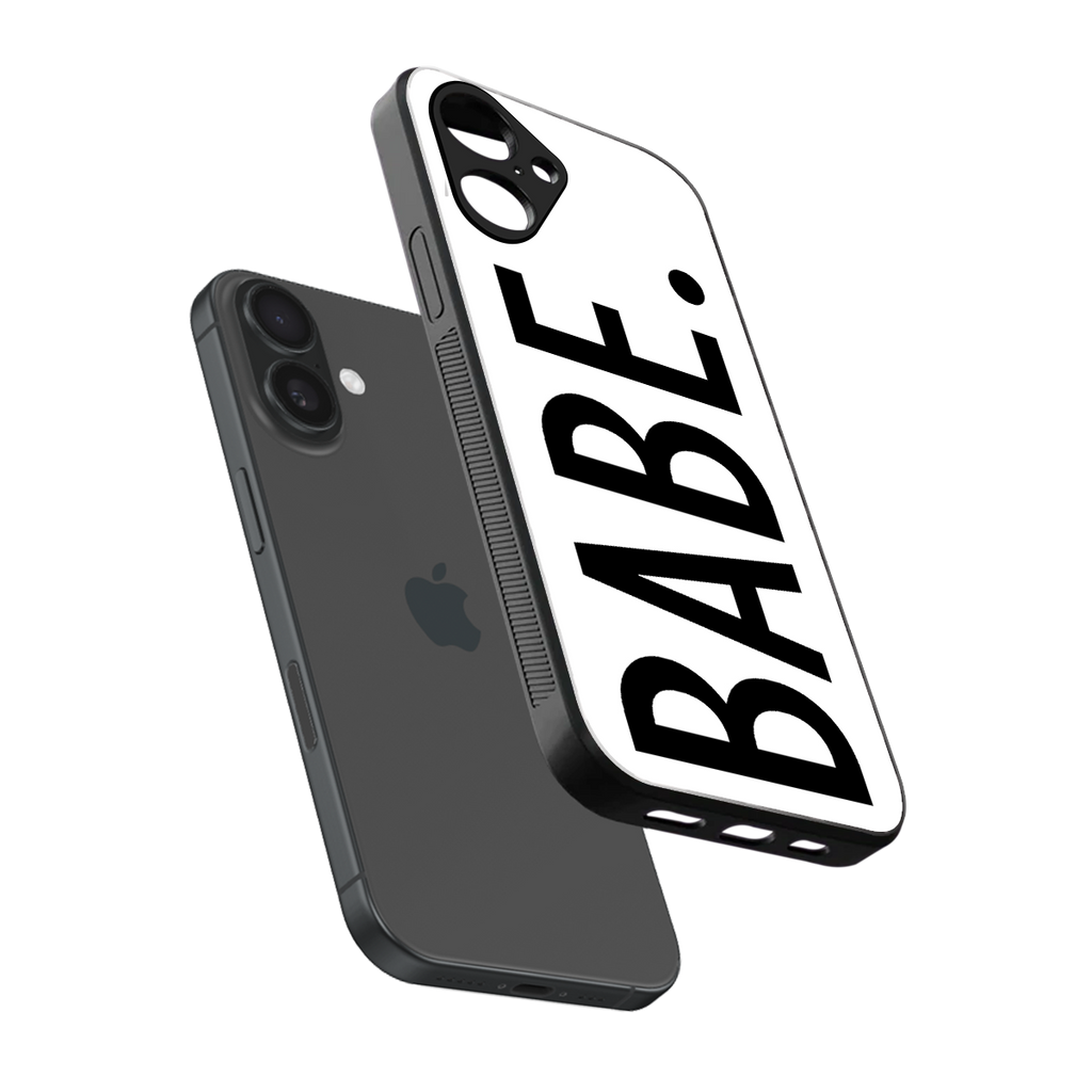 babe back phone cover | glass case for iphone 16