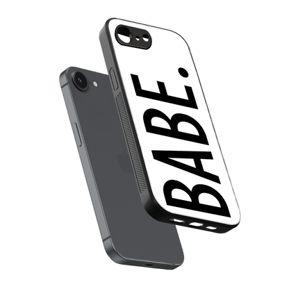babe back phone cover | glass case for iphone 16e