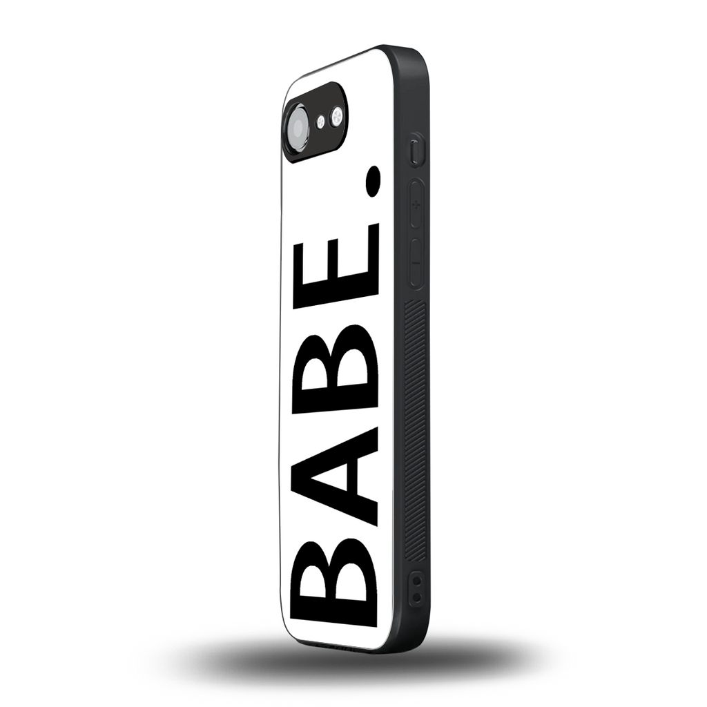 babe back phone cover | glass case for iphone 16e