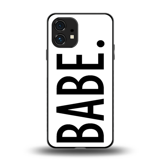 babe back phone cover | glass case for nothing phone 1