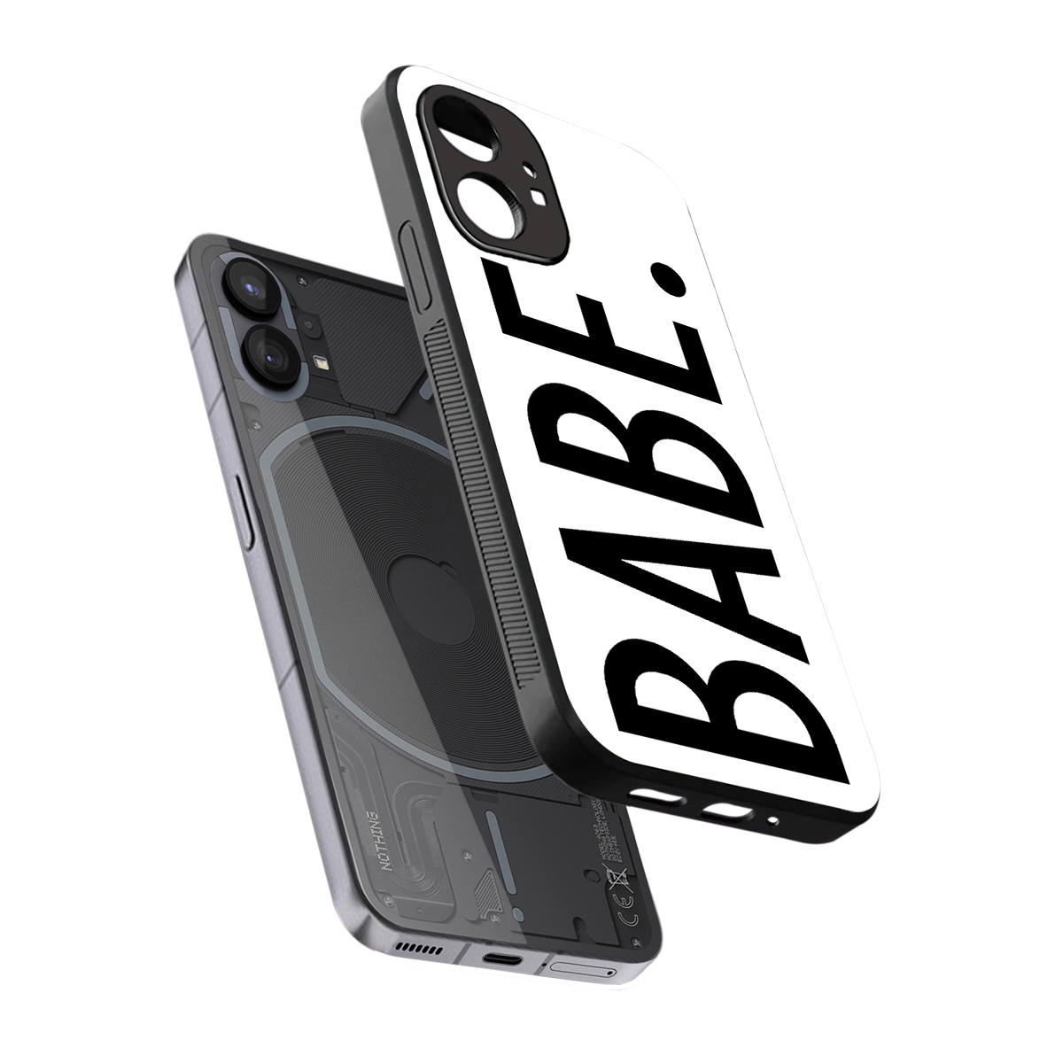 babe back phone cover | glass case for nothing phone 1