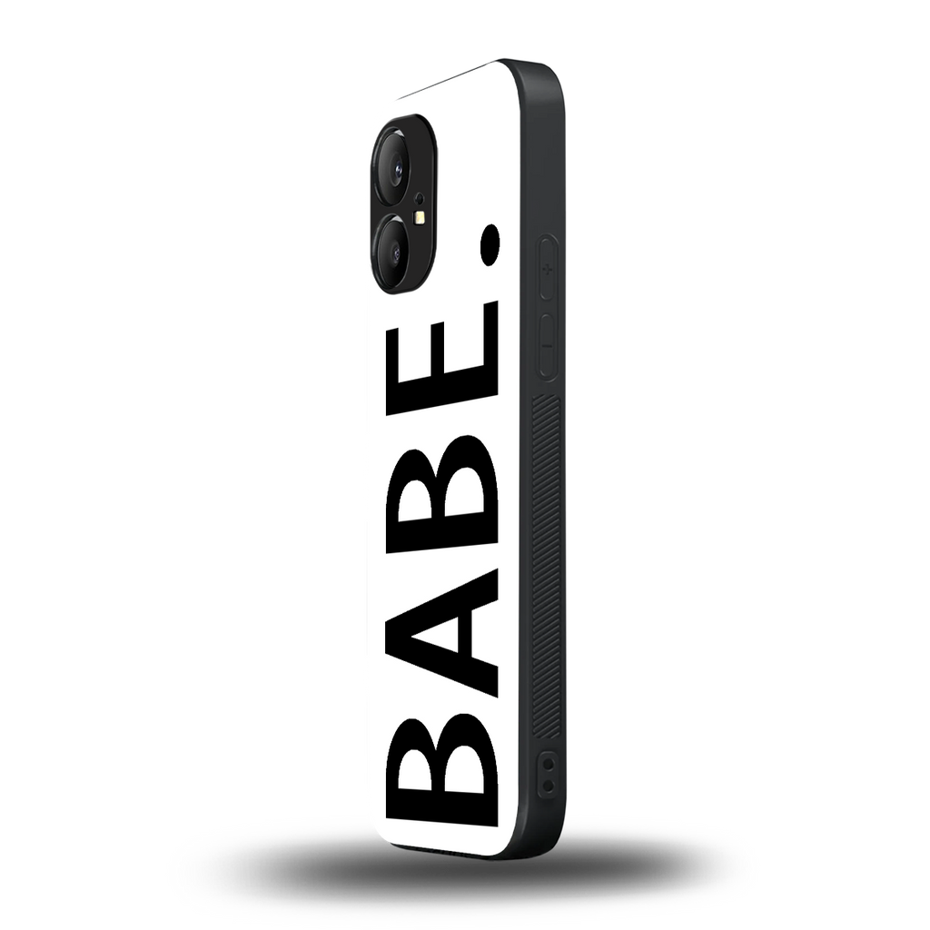 babe back phone cover | glass case for nothing phone 1