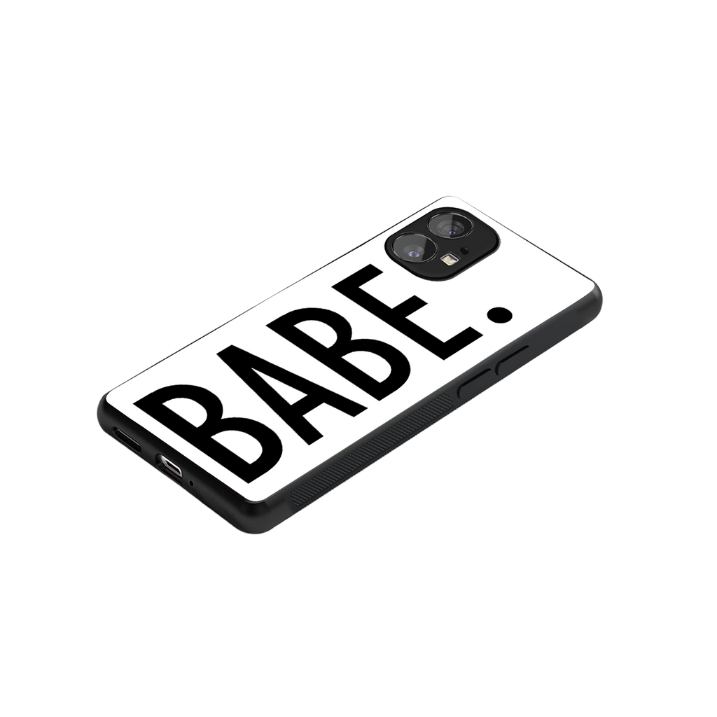 babe back phone cover | glass case for nothing phone 1