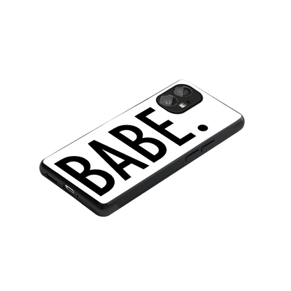 babe back phone cover | glass case for nothing phone 1