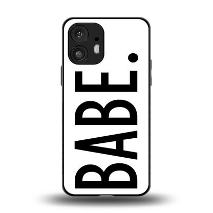 babe back phone cover | glass case for nothing phone 2