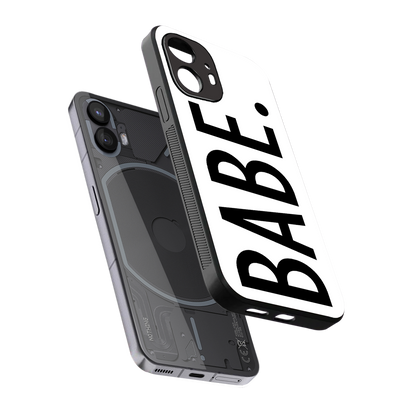 babe back phone cover | glass case for nothing phone 2