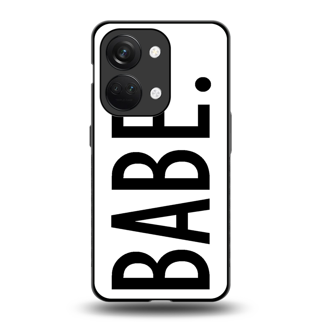 babe back phone cover | glass case for oneplus nord 3