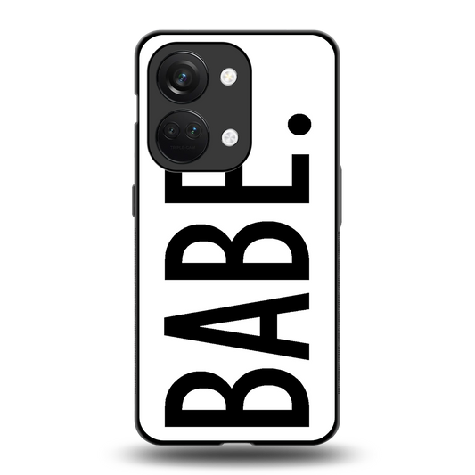 babe back phone cover | glass case for oneplus nord 3
