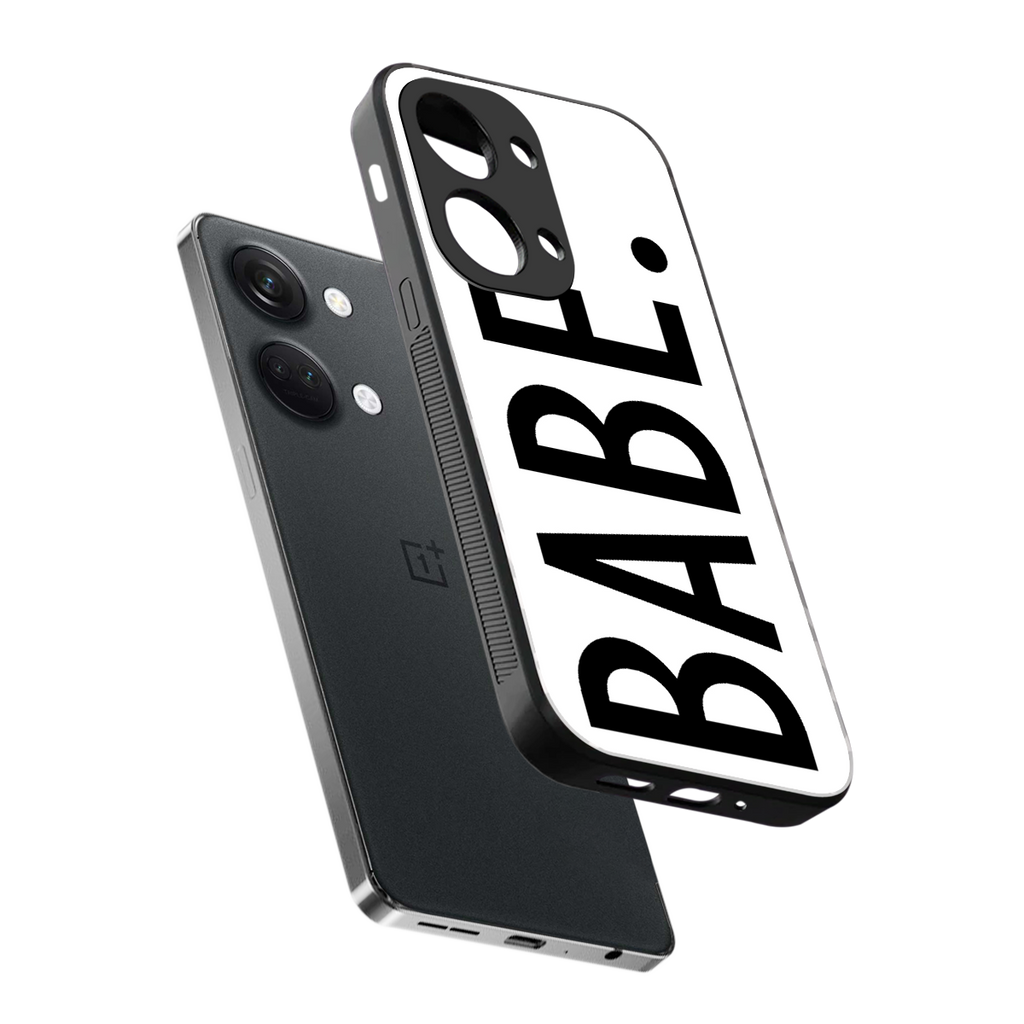 babe back phone cover | glass case for oneplus nord 3