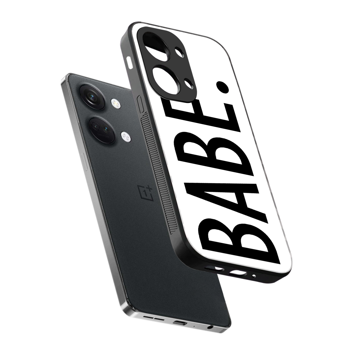 babe back phone cover | glass case for oneplus nord 3