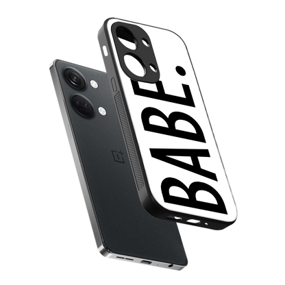 babe back phone cover | glass case for oneplus nord 3