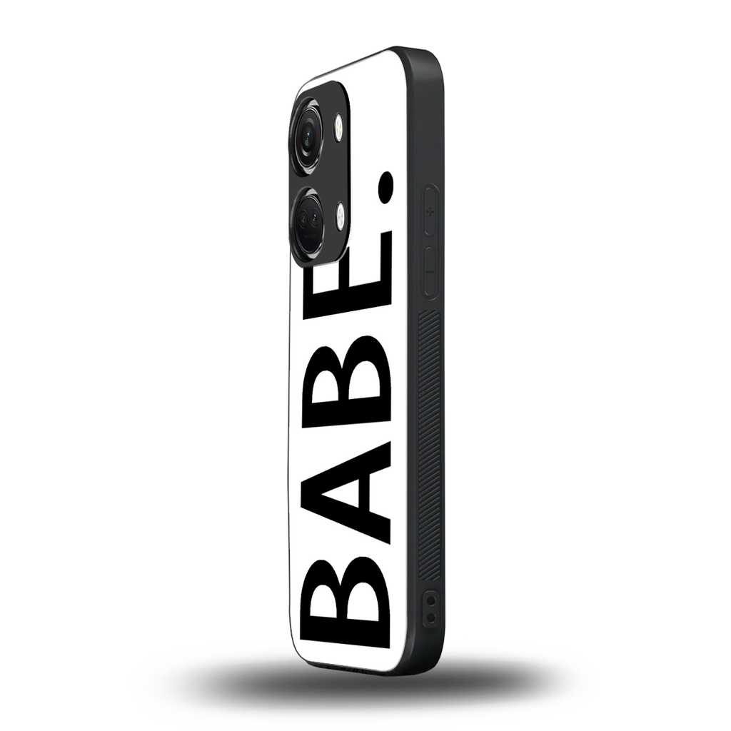 babe back phone cover | glass case for oneplus nord 3