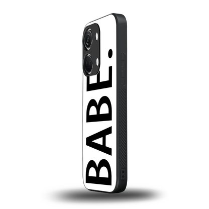 babe back phone cover | glass case for oneplus nord 3