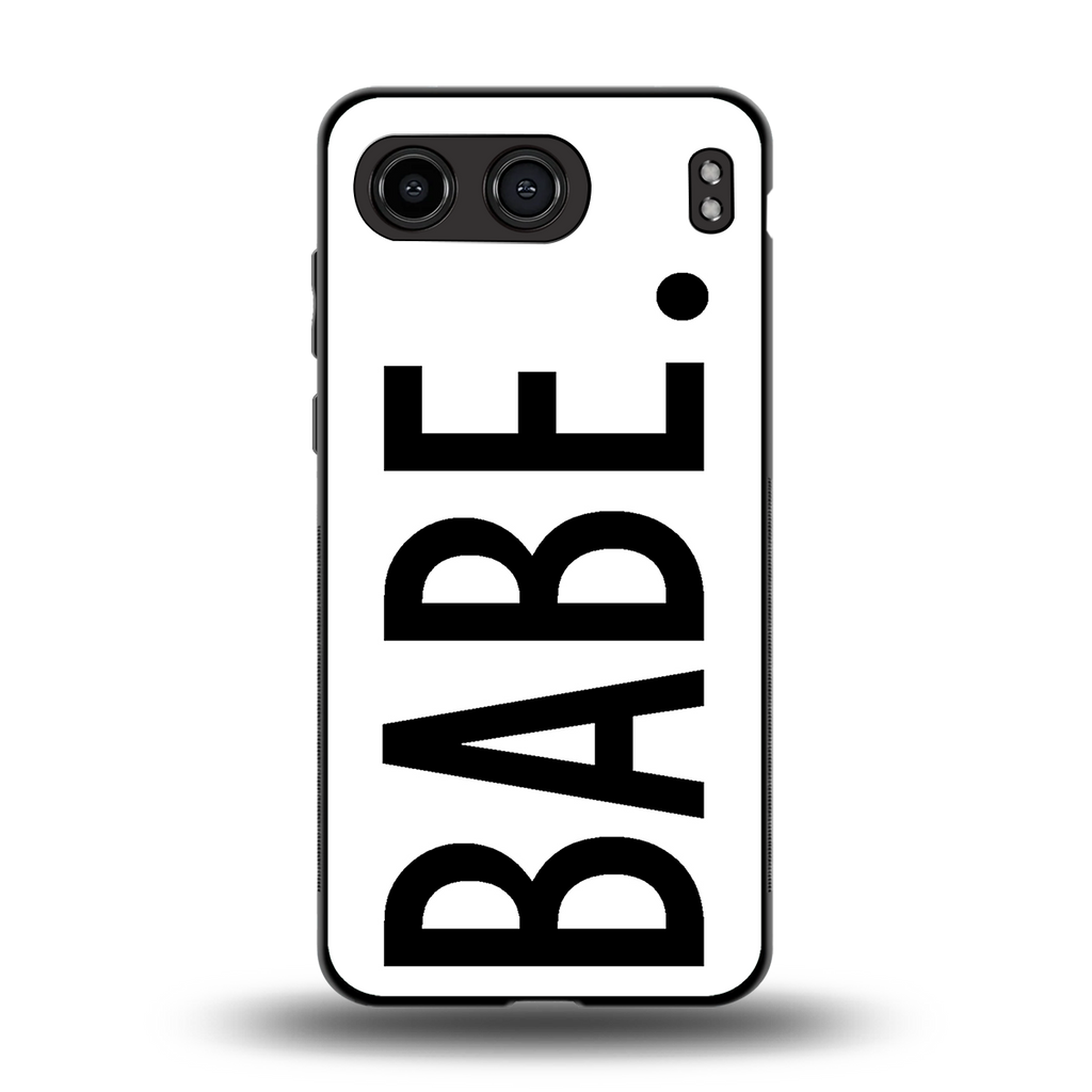 babe back phone cover | glass case for oneplus nord 4