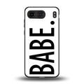 babe back phone cover | glass case for oneplus nord 4
