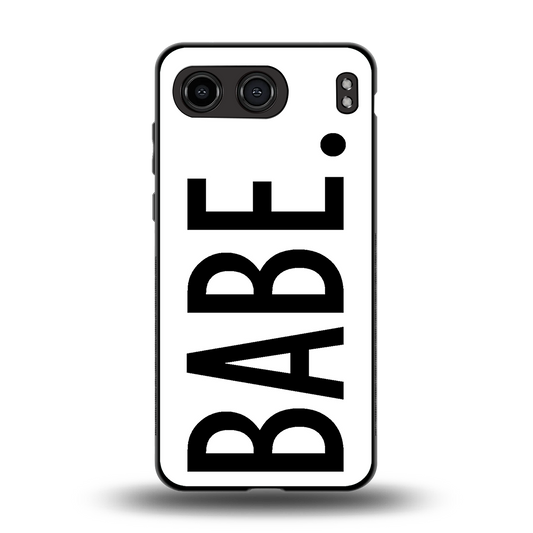 babe back phone cover | glass case for oneplus nord 4