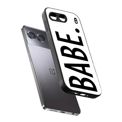 babe back phone cover | glass case for oneplus nord 4