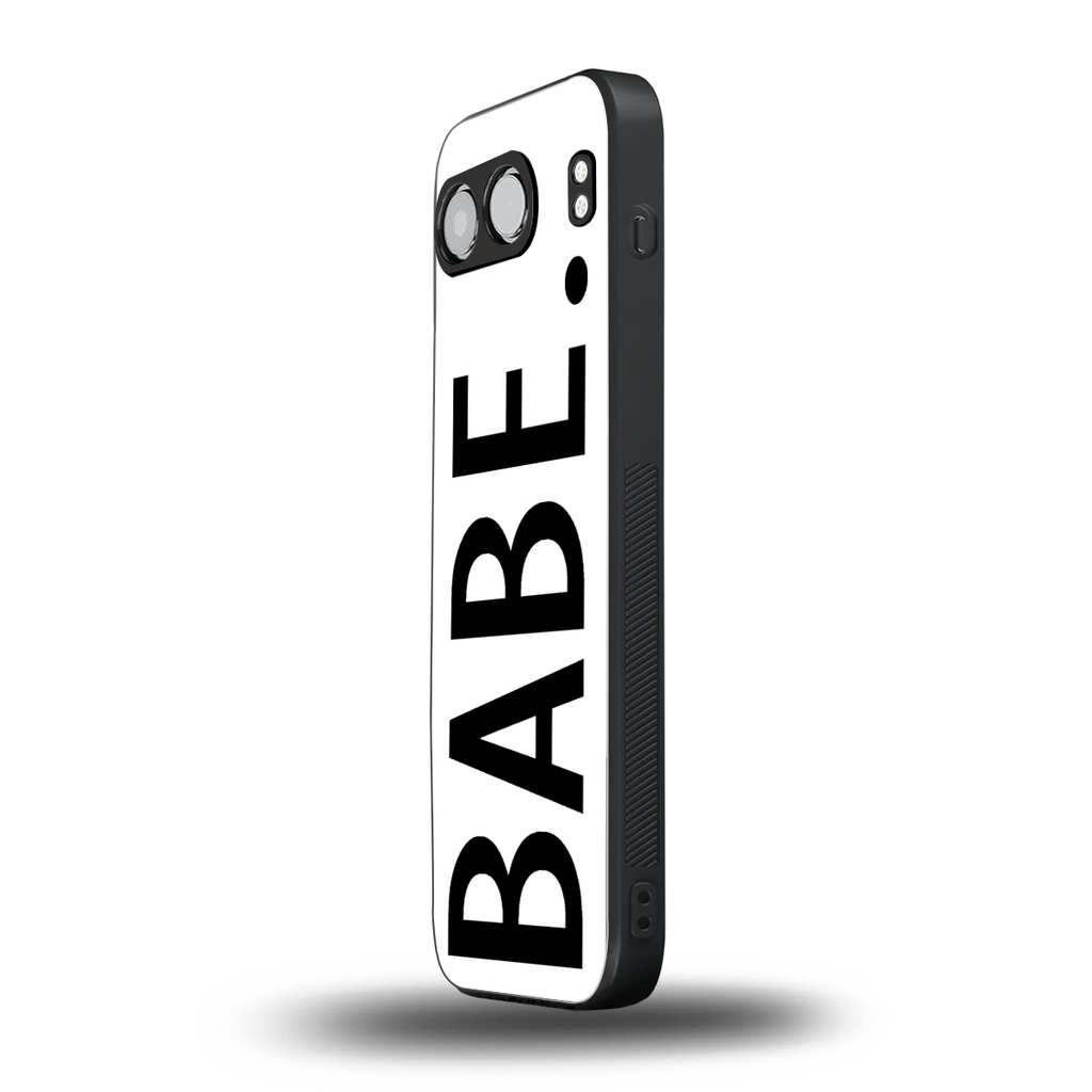 babe back phone cover | glass case for oneplus nord 4