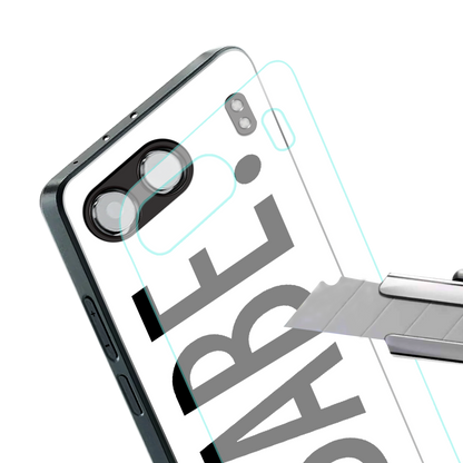 babe back phone cover | glass case for oneplus nord 4