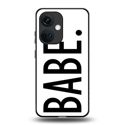 babe back phone cover | glass case for oneplus nord ce 3