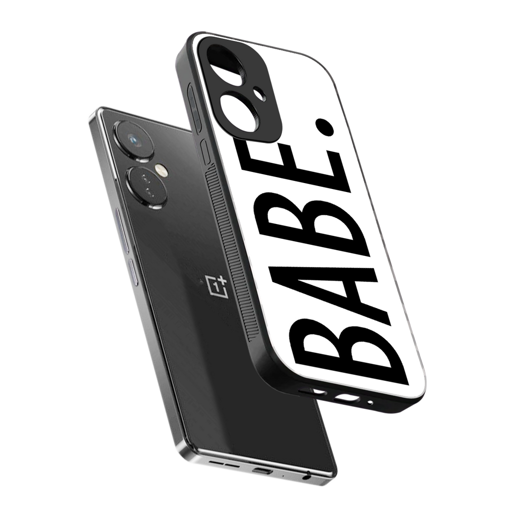babe back phone cover | glass case for oneplus nord ce 3