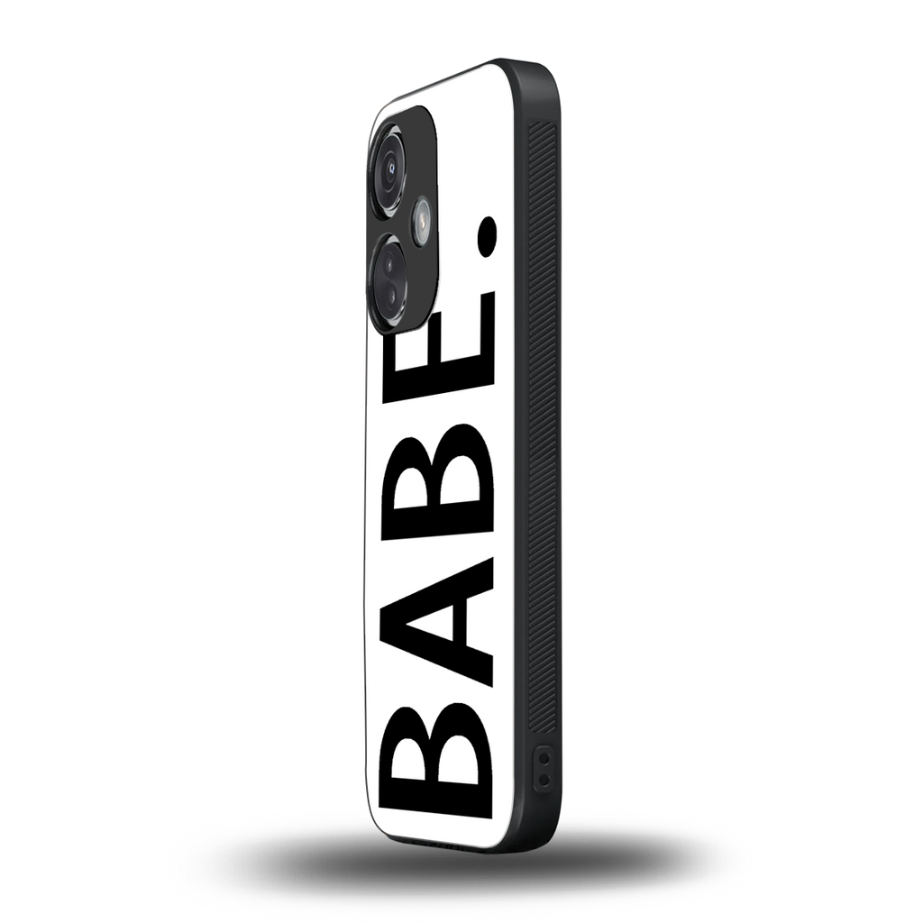 babe back phone cover | glass case for oneplus nord ce 3