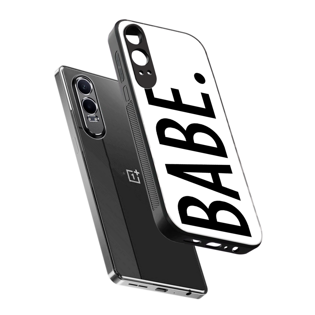 babe back phone cover | glass case for oneplus nord ce 4 lite